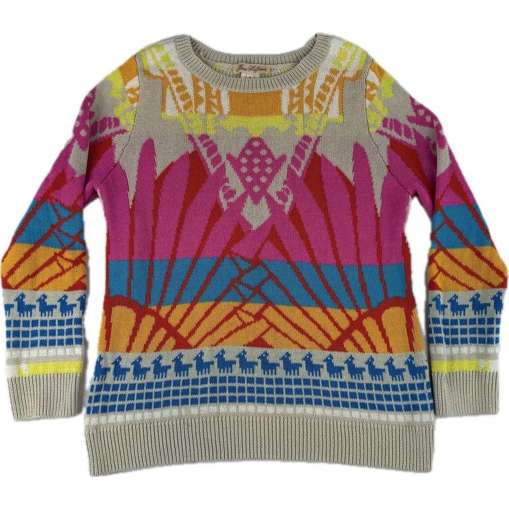 Mara Hoffman Sunrise Crew Sweater Women's Medium‎ ASO Kardashian Boho